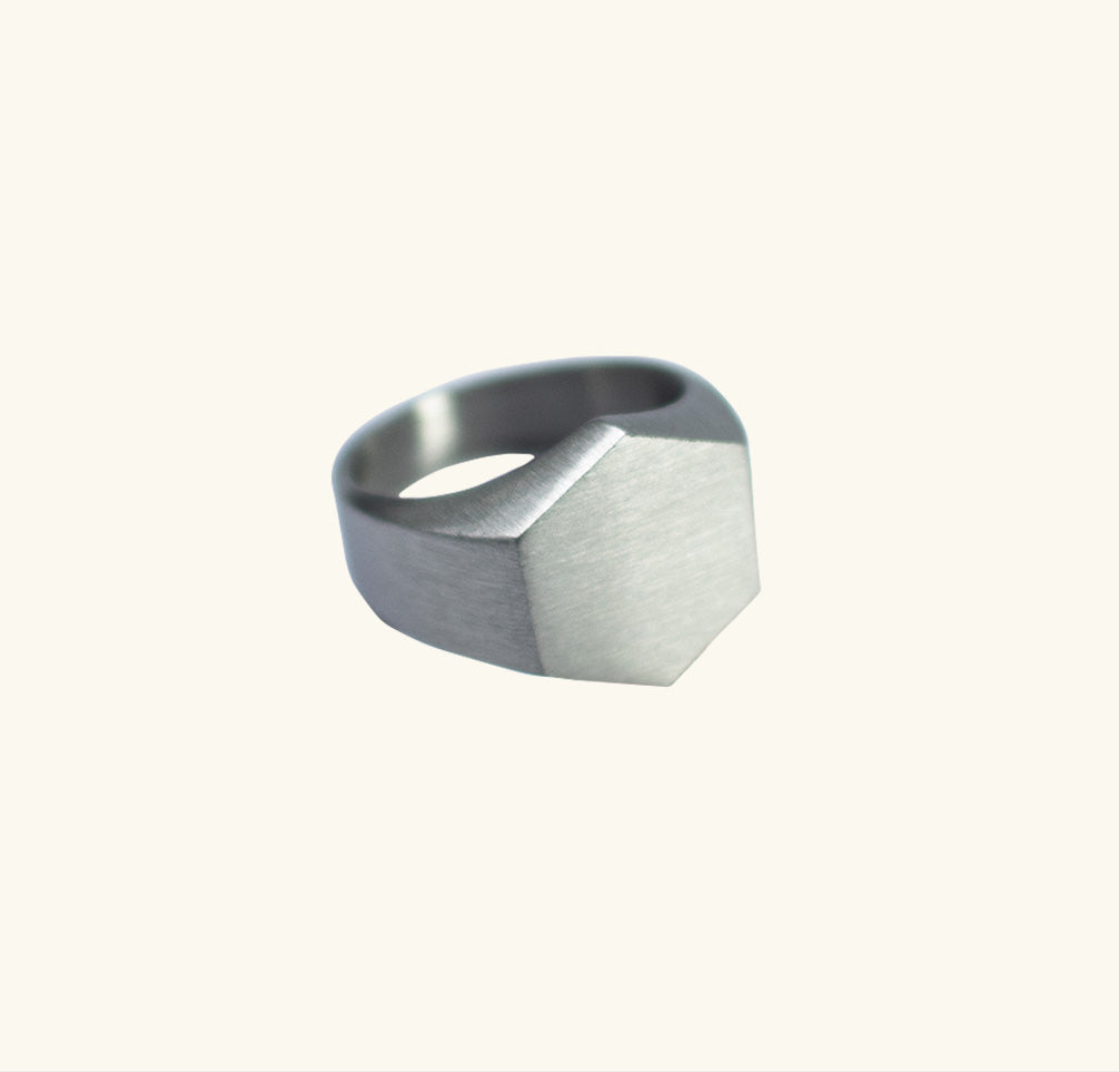 Saturn´s Hexagon Ring - Silver