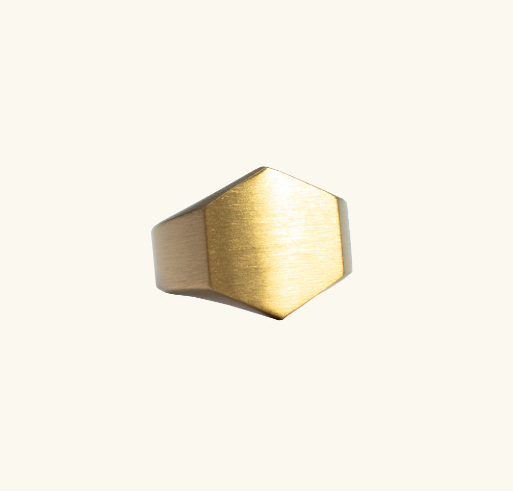 Saturn´s Hexagon Ring - Gold