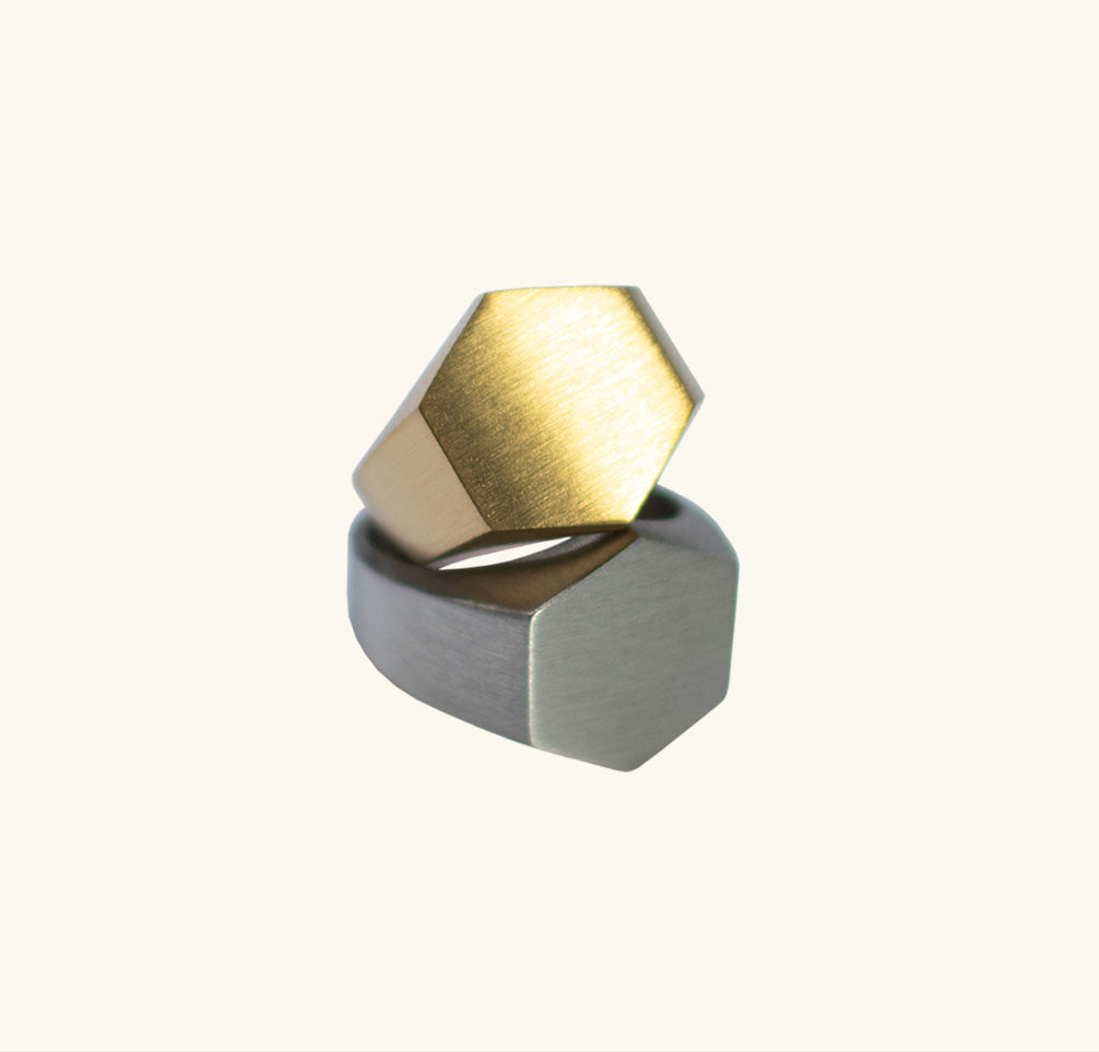 Saturn´s Hexagon Ring - Silver