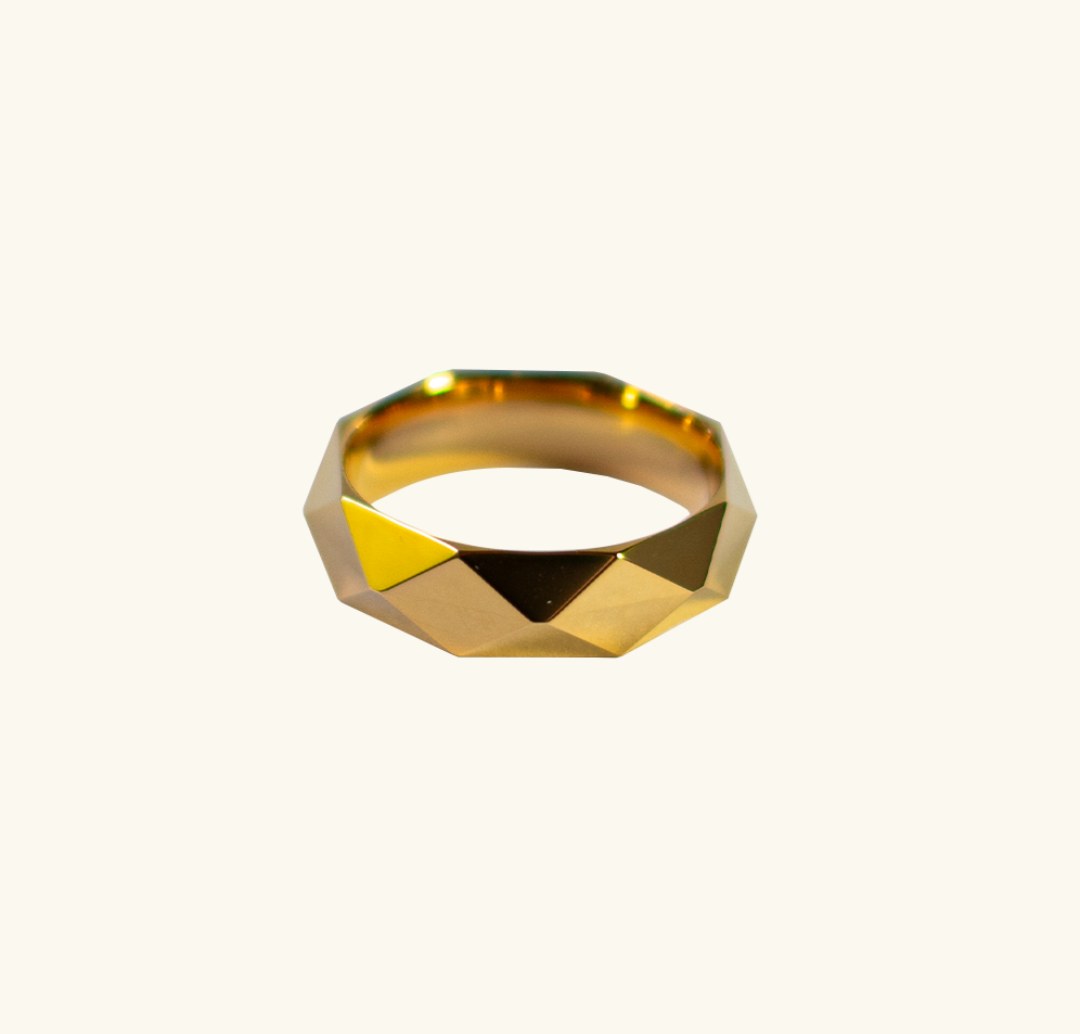 The Chevron Ring - Gold